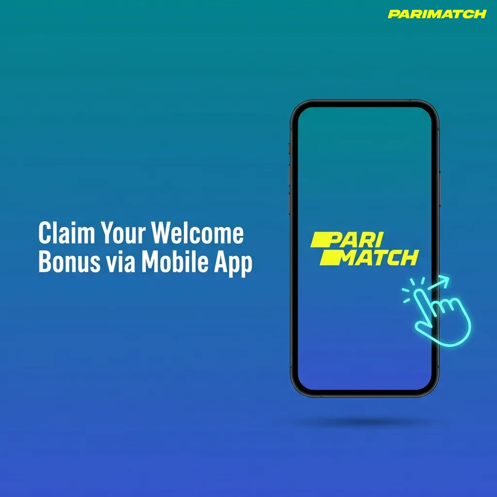 Mobile app interface showing welcome bonus activation steps on smartphone screen with deposit options — Parimatch in India