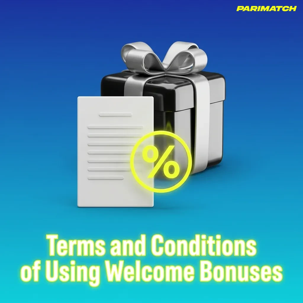 Terms and conditions document for welcome bonuses showing eligibility, wagering requirements, and usage rules for Indian users — Parimatch in India