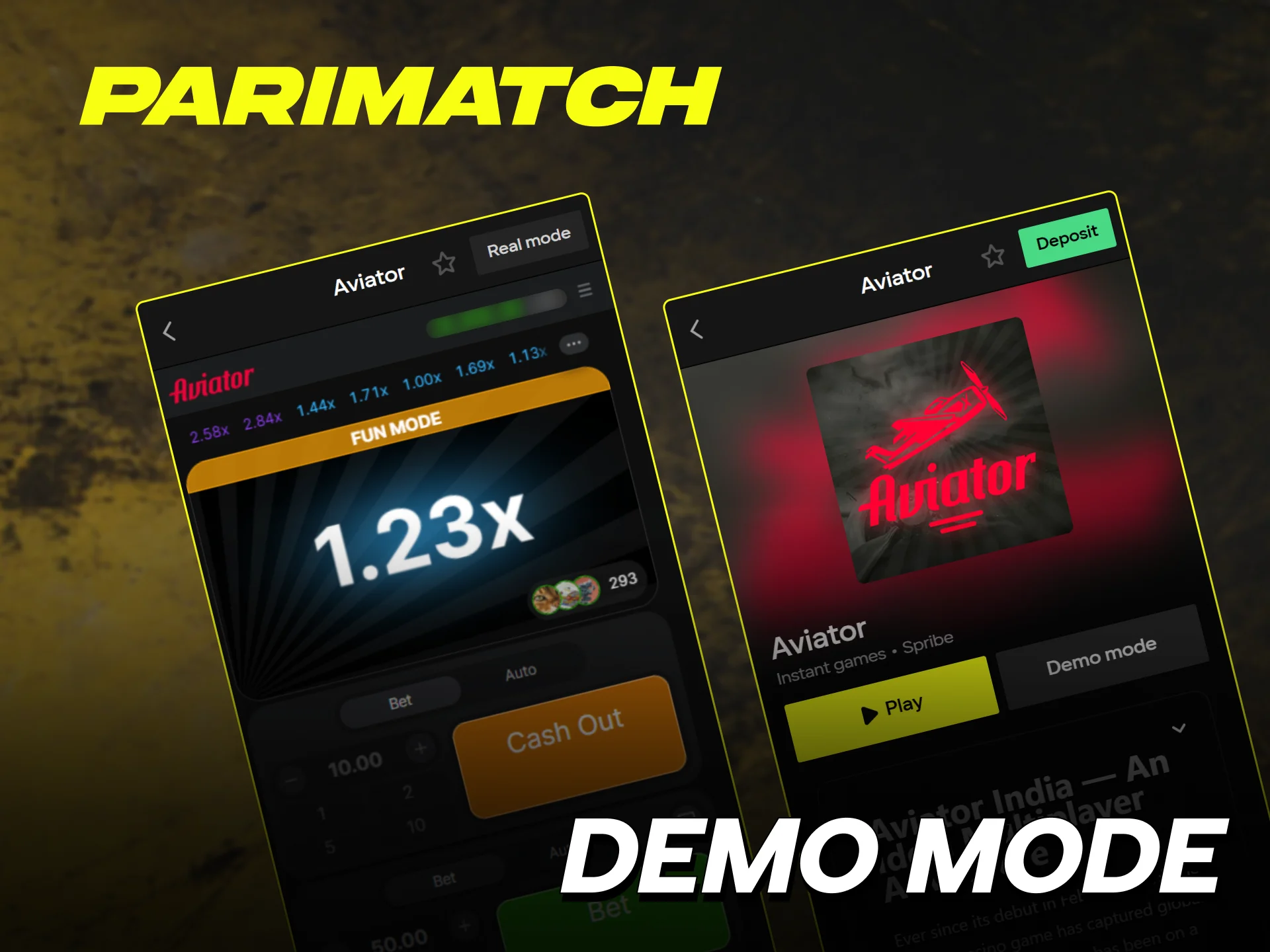 Try the Parimatch Aviator demo to master the game without risk.