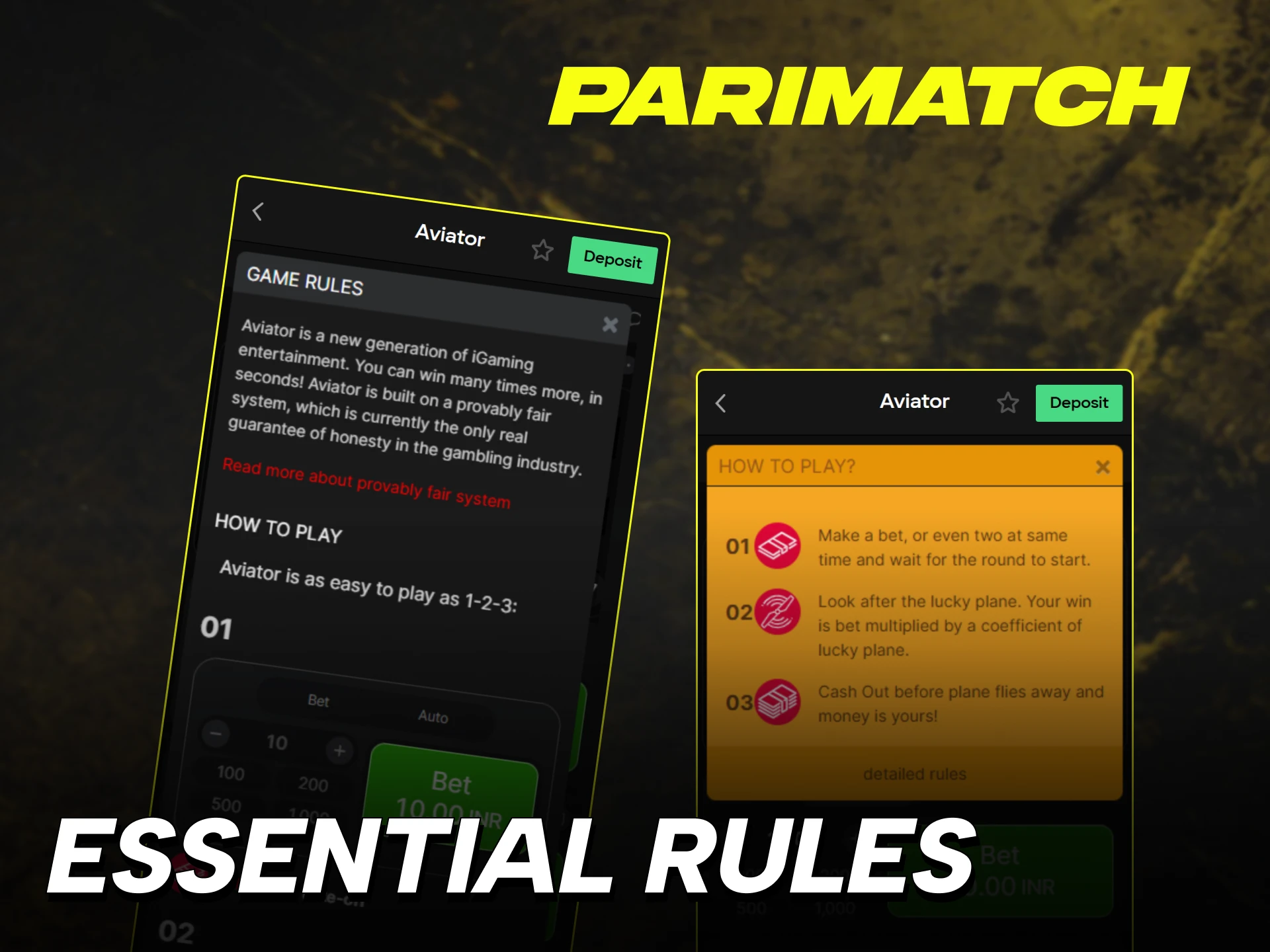 Learn the official Parimatch Aviator rules for a successful session.