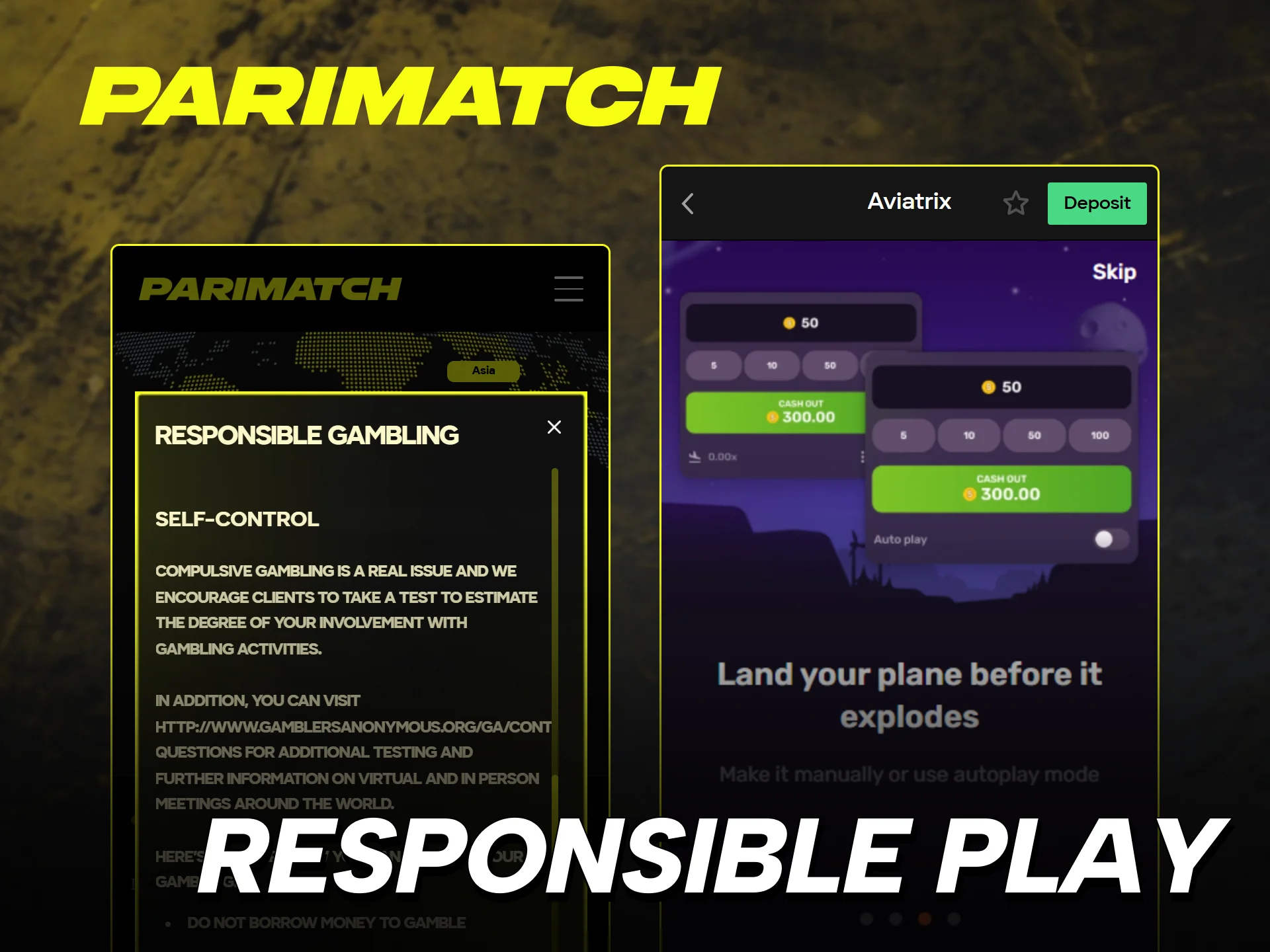 Maintain control while playing Parimatch Aviatrix with responsible tools.