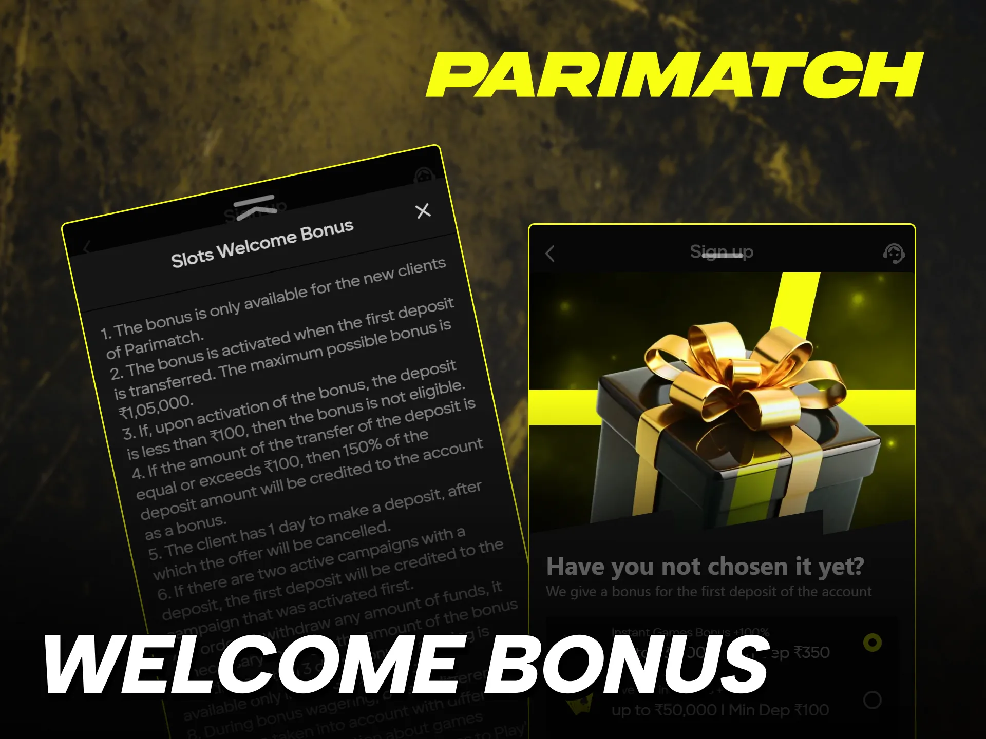 Claim your Parimatch Casino welcome bonus to start playing today.