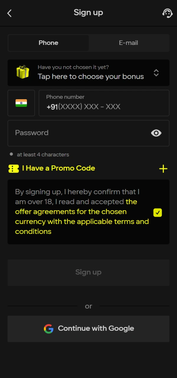 Register at Parimatch Cricket to unlock exclusive sports betting markets.