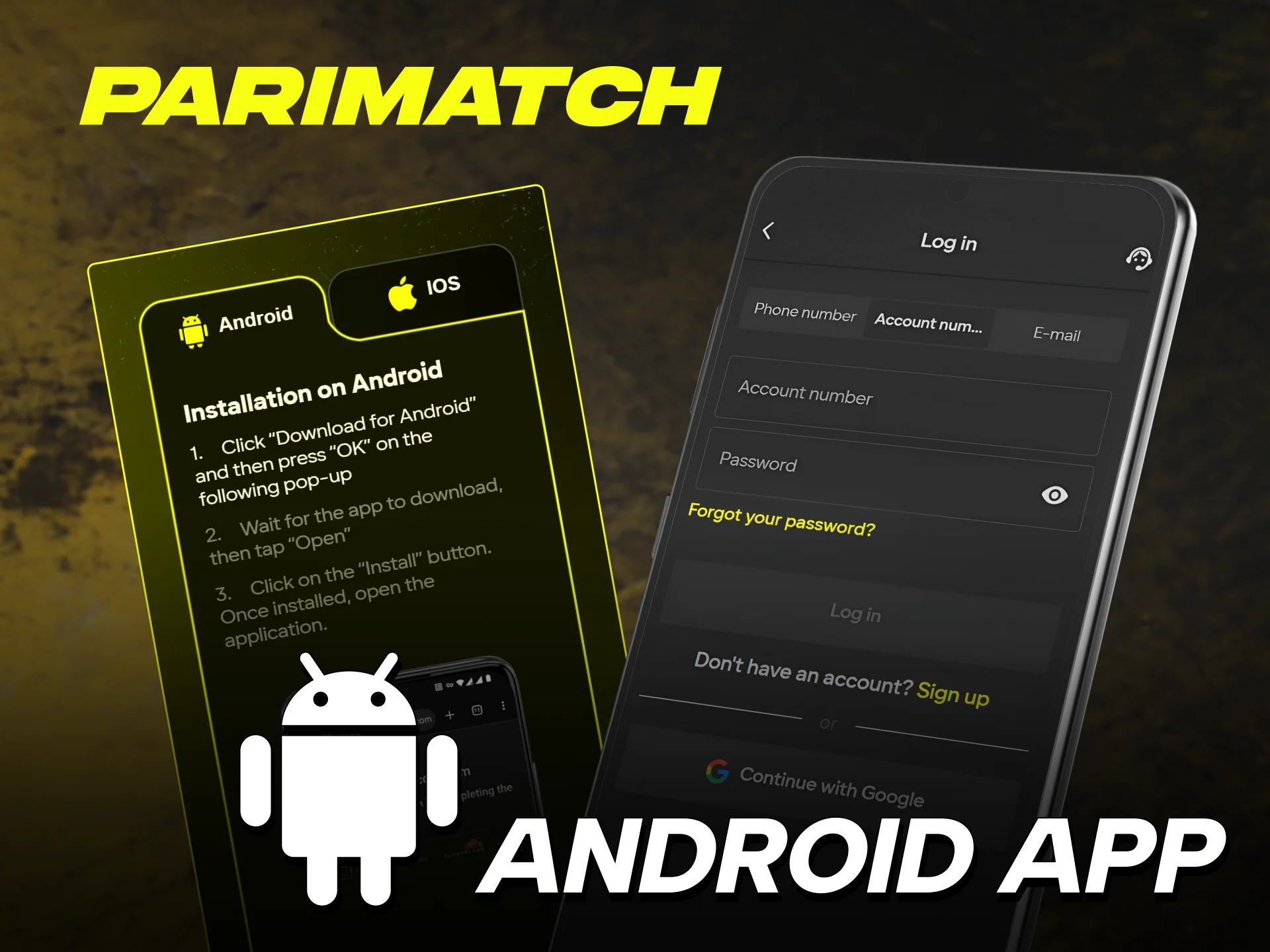 Get the Parimatch App Android APK for your mobile device today.
