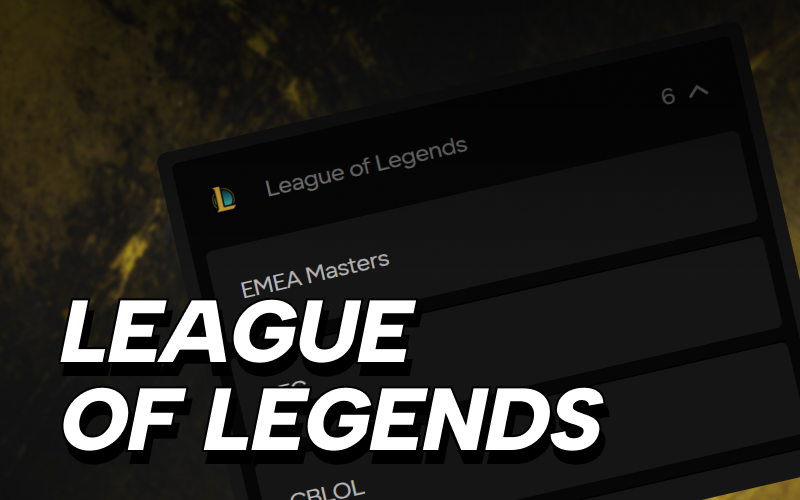 Join the action and bet on League of Legends at Parimatch Esports.