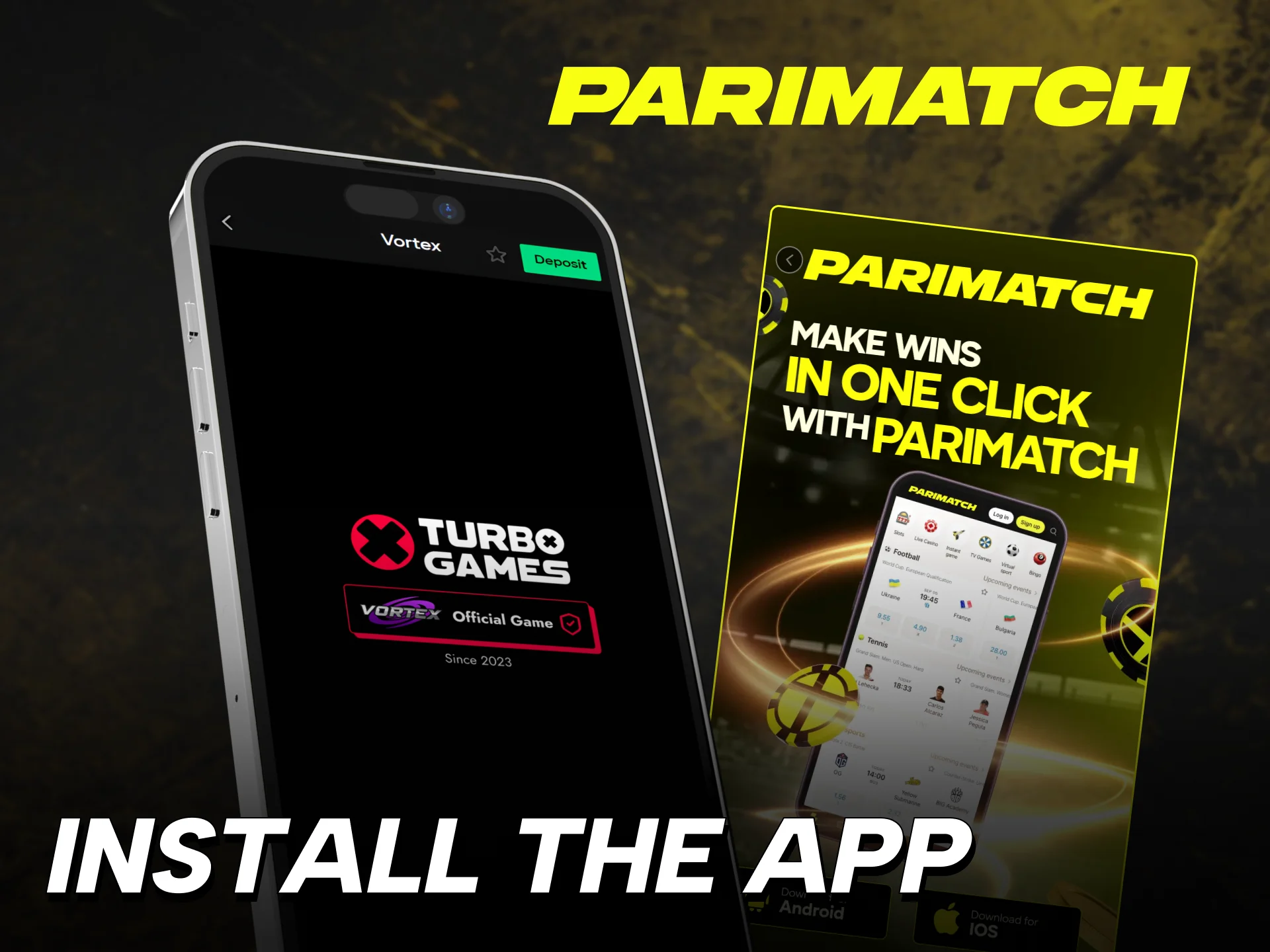 Set up the Parimatch Vortex application in just a few minutes.