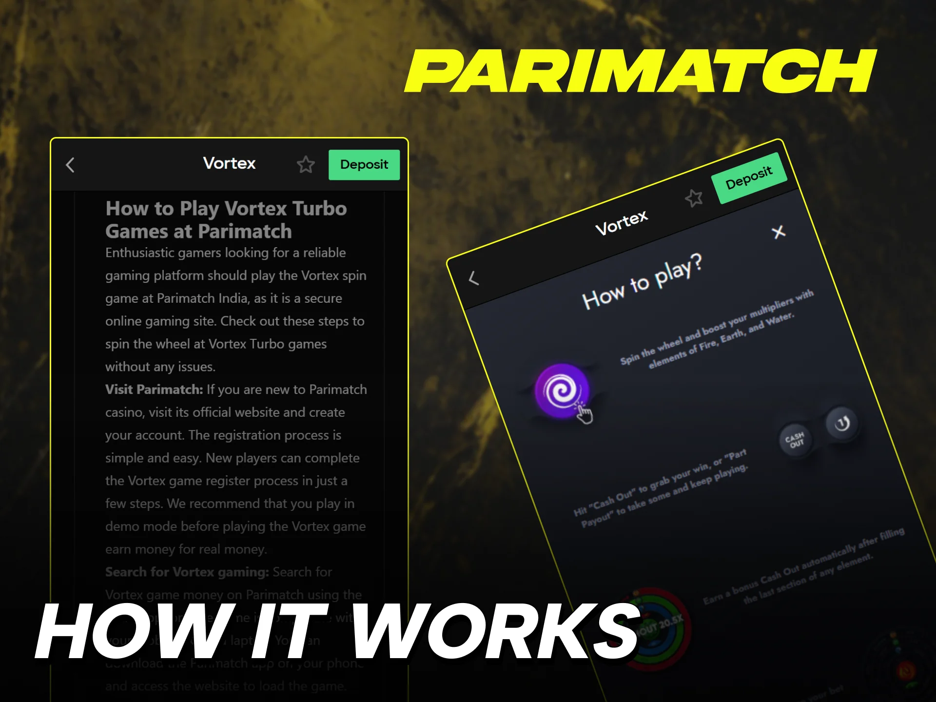 Learn how to navigate the Parimatch Vortex interface and win big.
